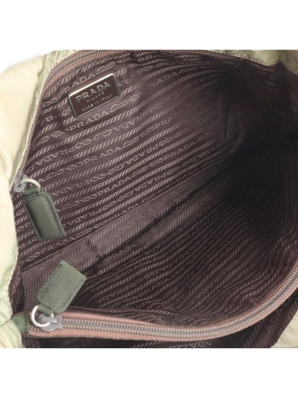 Prada Tessuto Nylon Triangle Logo Tote Shoulder Hand - Picture 8 of 10